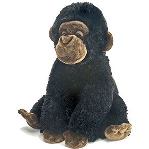 Wild Republic 16614 knuffels gorilla baby knuffeldier pluche speelgoed, zwart, 30,5 cm