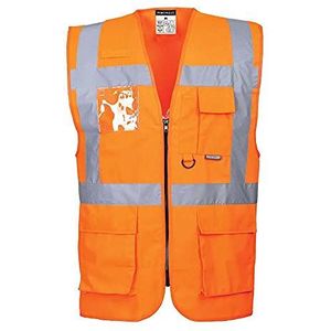 Portwest Berlin Executive Vest Maat: 5XL, Kleur: Oranje, S476ORR5XL