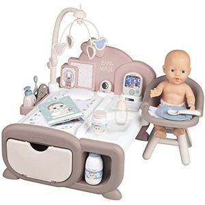 Smoby - Baby Nurse Cocoon speelkamer - Speelkamer 3-in-1 met poppoppenaccessoires voor poppen tot 42 cm - Vanaf 3 jaar