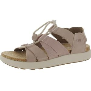 KEEN Elle Slingback Sandalen met gemengde bandjes voor dames, Fawn Berk, 39.5 EU