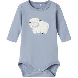 NAME IT Heren Nbmlamb Ls Body Box, Dusty Blue, Numeric_56, Dusty Blue., numeric_56
