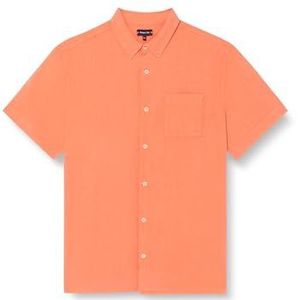 Armor Lux Shirt met korte mouwen comfort enkele kraag, Koraal E24, M