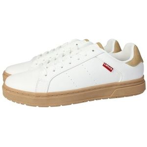 Levi's Heren Piper Sneakers, Regular White, 44 EU smal, Regular White, 44 EU