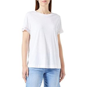 GERRY WEBER Edition Dames 870095-44059 T-shirt, wit/wit, 36, wit-wit, 36