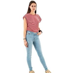 ONLY Dames ONLMAY S/S Cropped Box JRS Top, High Risk Red, M, rood (high risk red), M