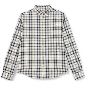 REG UT Brushed Oxford Check Shirt, Hemelsblauw, M