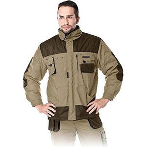 Leber&Hollman LH-Fmnw-J_Be3Xl vormen gevoerde beschermende jas, beige-bruin-zwart, XL maat