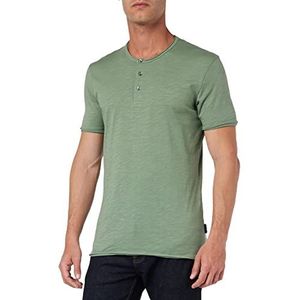 Sisley Heren 3YR7S1009 T-shirt, Military Green 075, L, Militair Groen 075, L