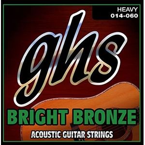 GHS BRIGHT BRONZE String Set Voor Akoestische Gitaar - BB50H - Zwaar - 014/060