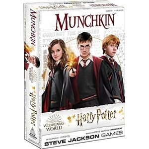 The OP USAopoly - MUNCHKIN Deluxe Harry Potter Card Game - Een Steve Jackson Munchkin kaartspel met je favoriete figuren uit Hogwarts - Voor 3-6 spelers - Leeftijd 11+ - Engels