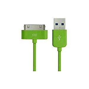 Dock-aansluiting op USB-kabel voor iPhone 30p groen