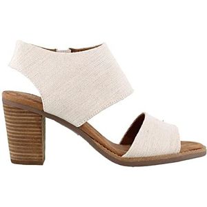 TOMS Dames Majorca Cutout sandaal met hak, Natuurlijk., 42 EU