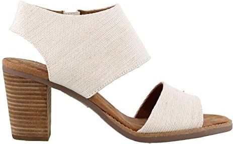TOMS Dames Majorca Cutout sandaal met hak, Natuurlijk., 42 EU