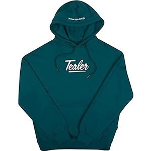 Tealer Hoodie Basic Logo Sweatshirt met capuchon, XS heren, Blauwgroen, XS