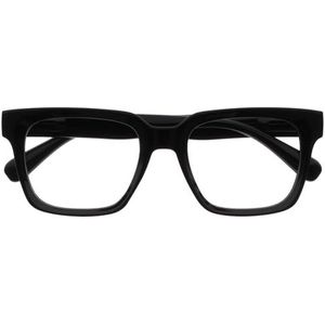 OPULIZE ERA Blauwlichtfilterbril Dames/Heren - Transparante Lenzen - Ontspiegeld - UV400 - groot rechthoekig montuur - computerbril tegen vermoeidheid - Zwart, 1 Stuk - Zwart - Transparant Glazen