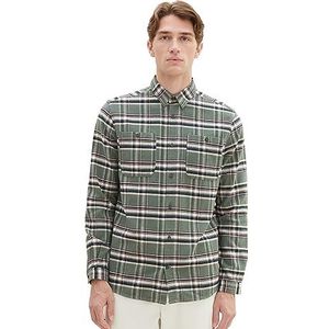 TOM TAILOR Herenhemd, 32277 - Green Dust Colorful Check, XL