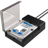 Sabrent USB 3.0 naar SATA Externe Harde Schijf Lay-Flat Docking Station voor 2,5 of 3,5 in HDD, SSD [Ondersteuning UASP] (EC-DFLT)