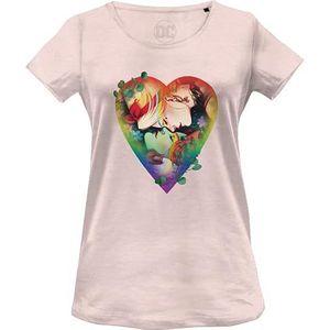 dc comics T-shirt voor dames, Roze, XL