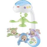 Fisher-Price speelgoed voor in de wieg, 3-in-1 projectormobiel, Vlinderdromen met muziek en lichtprojectie voor baby's en peuters, CDN41