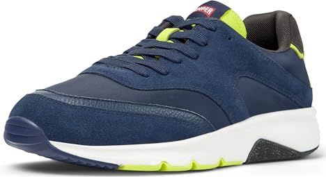 Camper - Drift - Sneakers - Blauw / Geel - Lichtgewicht Constructie