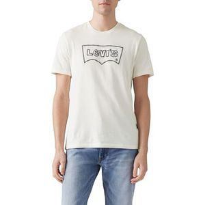 Levi's - CREWNECK TEE - T-shirt - ROPE BATWING VW EGRET - Met Logo-Frontprint