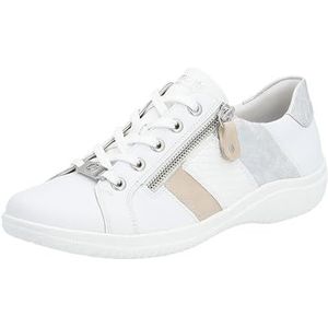 Remonte Dames D1E00 sneakers, wit/roze/wit/ijs/81, 45 EU, Wit Rose White Ice 81, 45 EU