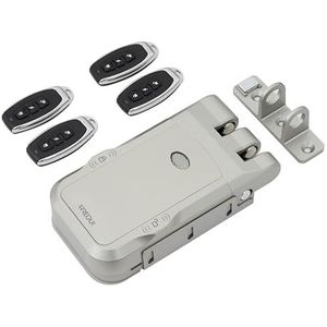 ARREGUI CI30P Onzichtbaar veiligheidsdeurslot met 4 afstandsbedieningen | Anti-diefstal | Anti-Smash | Elektronisch deurslot | Smart Lock | Interieur Lock | Zilver