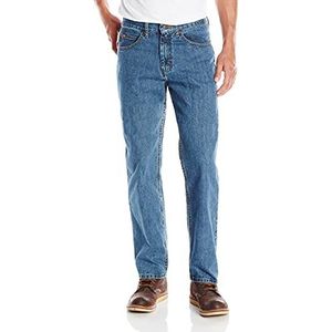 Lee straight heren jeans, blauw (Newman), 34W x 30L