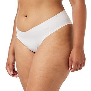 sloggi Zero Cotton Hipstring Slip, zwart, S, Silk White, XS