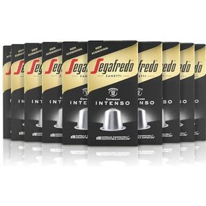Segafredo Zanetti - 100 Nespresso® * Compatible Capsules, Intenso Coffee, Full and Persistent Taste - 10 Boxes of 10 Capsules