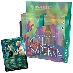 Magic: The Gathering Straten van Neu-Capenna verzamelaars-booster-display, 12 boosters en 1 box-topper (Duitse versie)