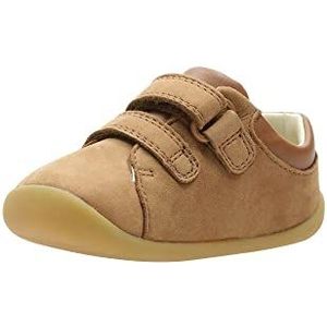 Clarks Baby-jongens Roamer Craft T sneakers, Braun Tan Leather, 18.5 EU