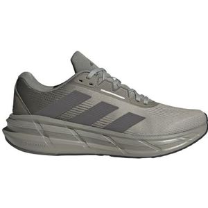 adidas Questar 3 Hardloopschoenen voor heren, niet-voetbal laag, Zilver Pebble Charcoal Olive Strata, 46 2/3 EU