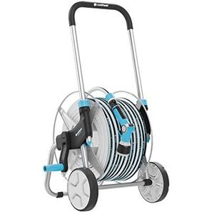 Cellfast Trolley EXPLORER Set, Hoogwaardig staal en aluminium, Eenvoudige en stabiele bediening, Rubberen handvat, MULTIFLEX ATSV slang 1/2"",50m, 55-060, Meerkleurig