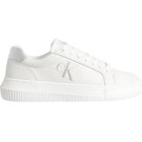 Calvin Klein - Cupsole Laceup Sneakers - Wit - Leer