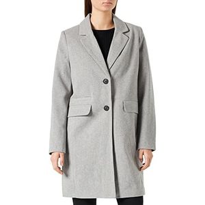 Vero Moda Women's VMBONUS Coat BOOS jas, lichtgrijs melange, S, lichtgrijs gem., S