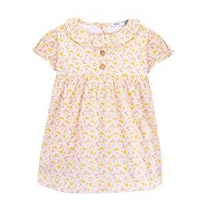 Knot Kids Baby Dress Organic Cotton Flower Power vrijetijdsjurk voor baby's, X12 Flower Power, 18 Maanden