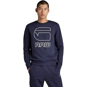 G-Star RAW Graphic Graw sweatshirt, blauw (Sartho Blue D20021-a613-6067), M