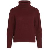 Vilou New Rollneck L/S Knit Top - Noos, Cabernet, M