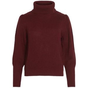 Vilou New Rollneck L/S Knit Top - Noos, Cabernet, M