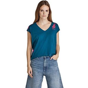 G-STAR RAW Dames Sport Back GroLoose V T T-Shirt, Blauw (Nitro 336-1861), S