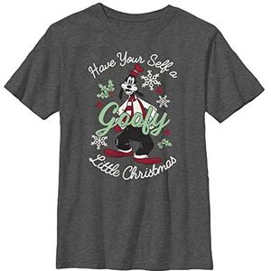 Disney Mickey Classic Have A Goofy Christmas Boys T-shirt, Charcoal Heather, XS, antraciet, heide, XS, Heide antraciet, XS