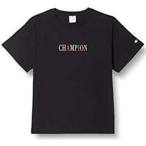 Champion Legacy Graphics Croptop Boxy S/S T-shirt voor dames, zwart, XXL
