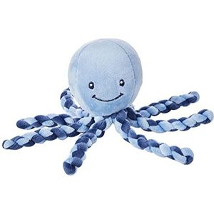 Nattou Octopus-knuffel, voor pasgeboren en premature baby's, Lapidou, 23 cm, lichtblauw, 878722