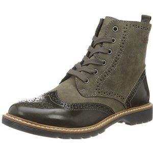 s.Oliver Dames 25465 Combat Boots, Groen Khaki 701, 41 EU
