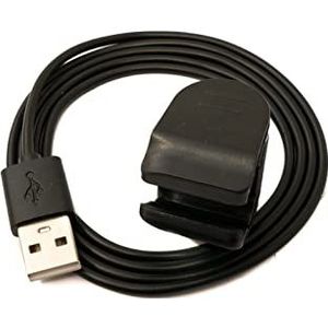 SYSTEM-S USB 2.0 kabel 100 cm oplaadkabel voor Amazfit Band 7 5 smartwatch in zwart