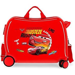 Disney Cars Rusteze Lightyear cabinetrolley, rood, 50 x 38 x 20 cm, hard plastic, zijdelingse combinatiesluiting, 34 l, 1,8 kg, 4 wielen, handbagage
