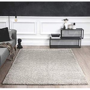 Mia´s Teppiche Shaggy woonkamer tapijt, hoogpolig 35 mm, 100% polypropyleen, grijs, 120x160 cm