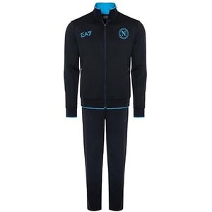SSC Napoli EA7 Winterpak, blauw, officieel product, ritssluiting, SSCN-logo gestileerd, maat M