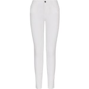 Armani Exchange Dames Arte Sella, super skinny, logopatch, jeans, wit, 29, optic white, 29